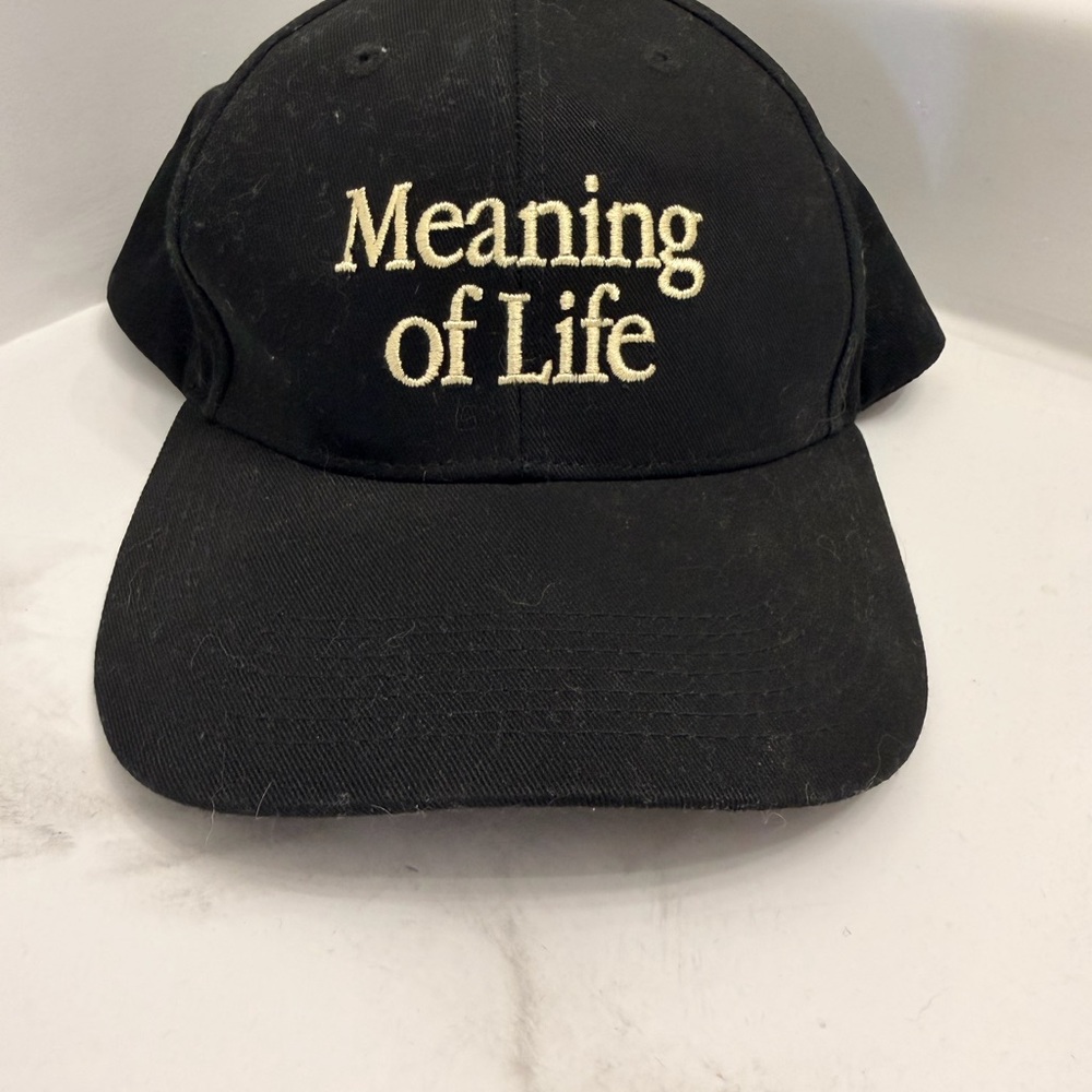 Meaning of Life Black Baseball Cap